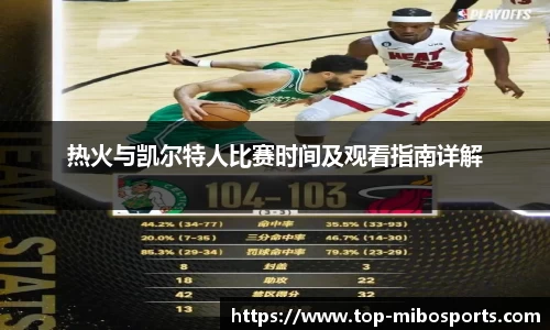 热火与凯尔特人比赛时间及观看指南详解